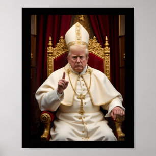 Affiche Le pape Trump drôle Trump président Trump Vatican 