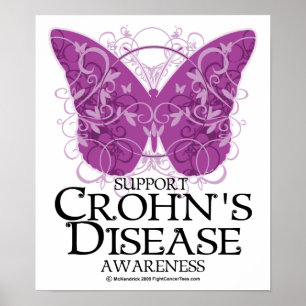 Affiche Le papillon de la maladie de Crohn