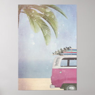 Affiche Le paradis des surfers