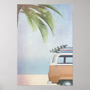 Affiche Le paradis des surfers