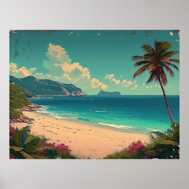 Affiche Le paradis tropical attend (Devant)