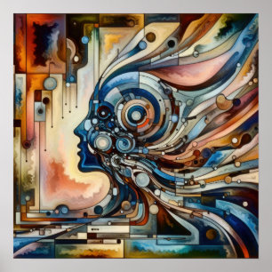 Affiche Le paradoxe harmonieux - L'art féminin Abstrait