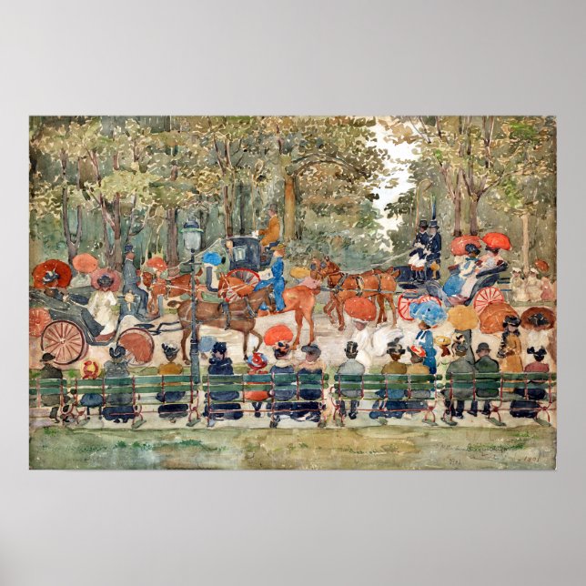 Affiche Le parc central Maurice Prendergast (Devant)