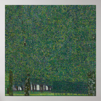Affiche Le parc — Gustav Klimt (1910 ou avant)