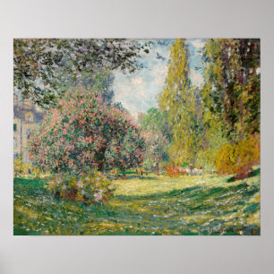 Affiche Le Parc Monceau (1876) par Claude Monet