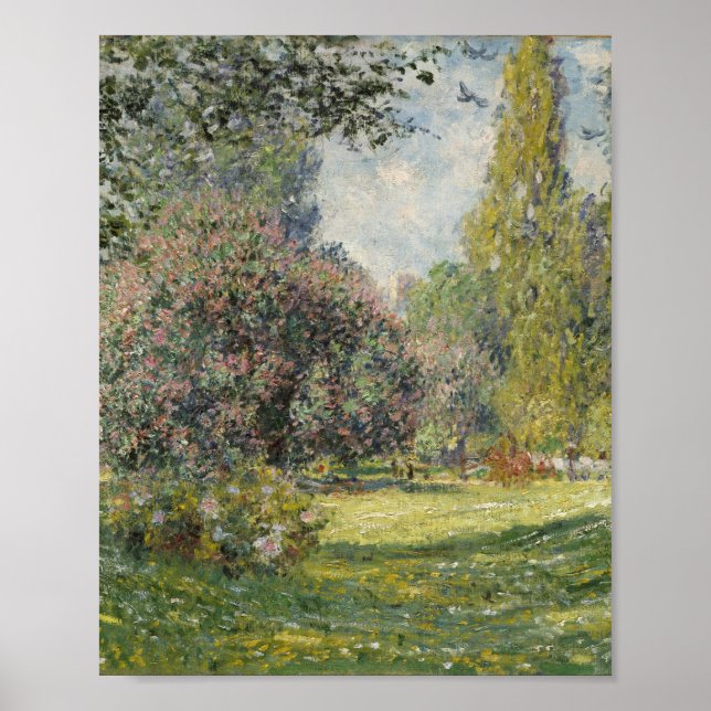 Affiche Le Parc Monceau - Claude Monet (Devant)