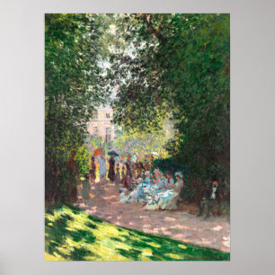 Affiche Le Parc Monseau par Claude Monet