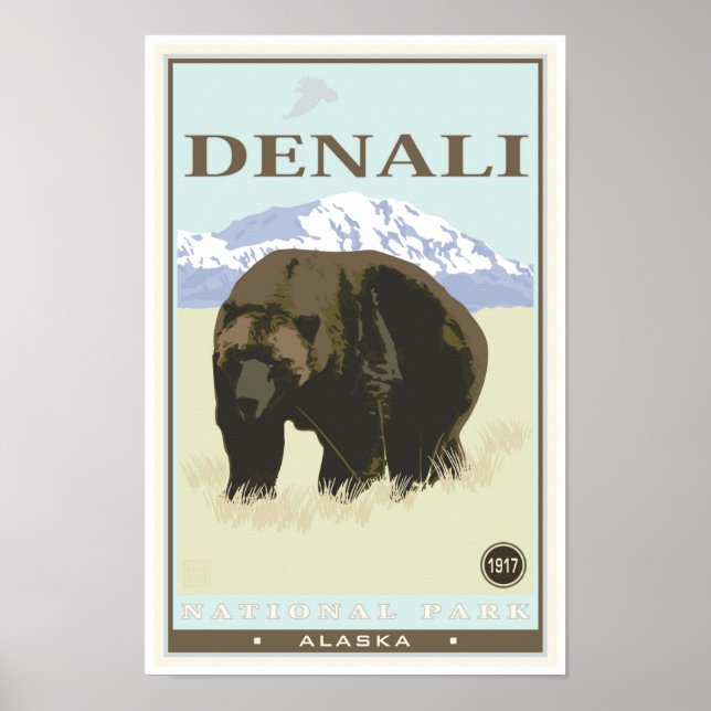 Affiche Le Parc national de Denali (Devant)