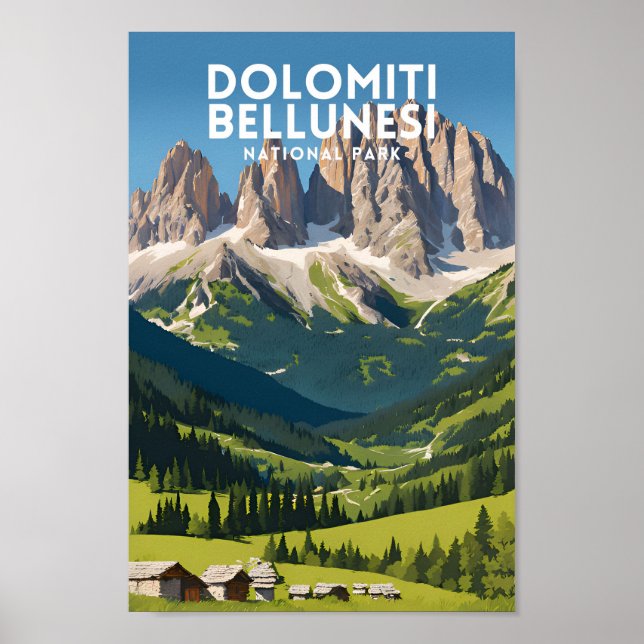 Affiche Le parc national de Dolomiti Bellunesi (Devant)