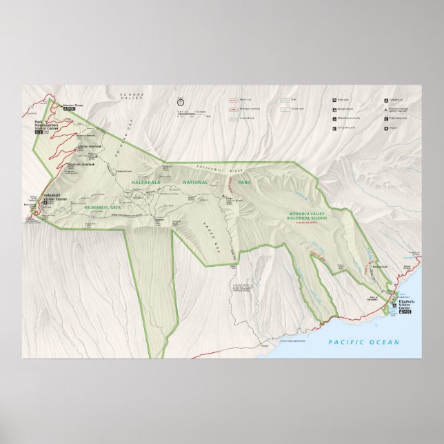 Affiche Le Parc national de Haleakala (Devant)