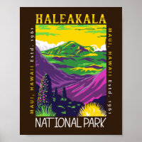 Le Parc national de Haleakala Hawaii Vintage