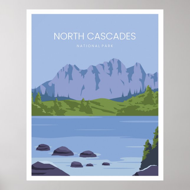 Affiche Le Parc national de North Cascades (Devant)
