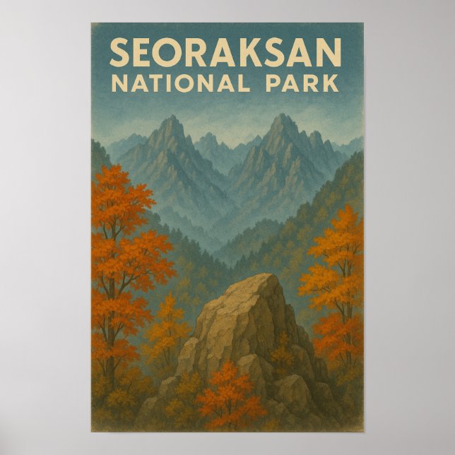 Affiche Le Parc national de Seoraksan (Devant)