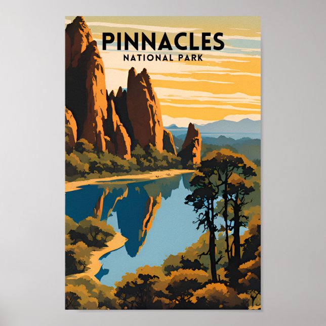 Affiche Le Parc national des Pinnacles (Devant)