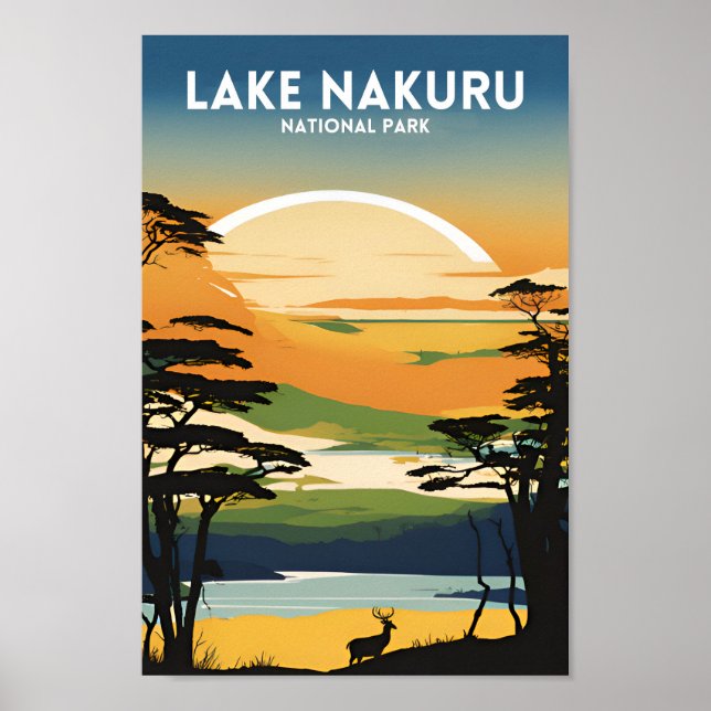 Affiche Le Parc national du lac Nakuru (Devant)
