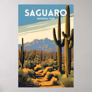 Affiche Le Parc national du Saguaro