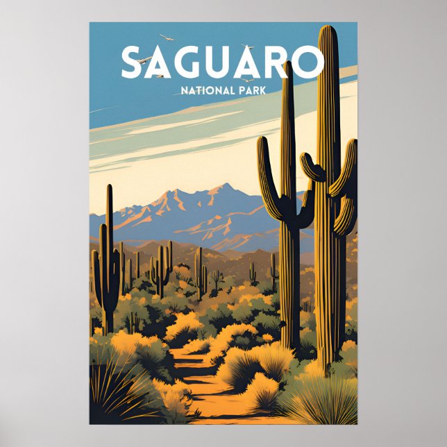 Affiche Le Parc national du Saguaro (Devant)