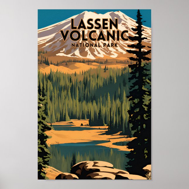 Affiche Le Parc national volcanique de Lassen (Devant)