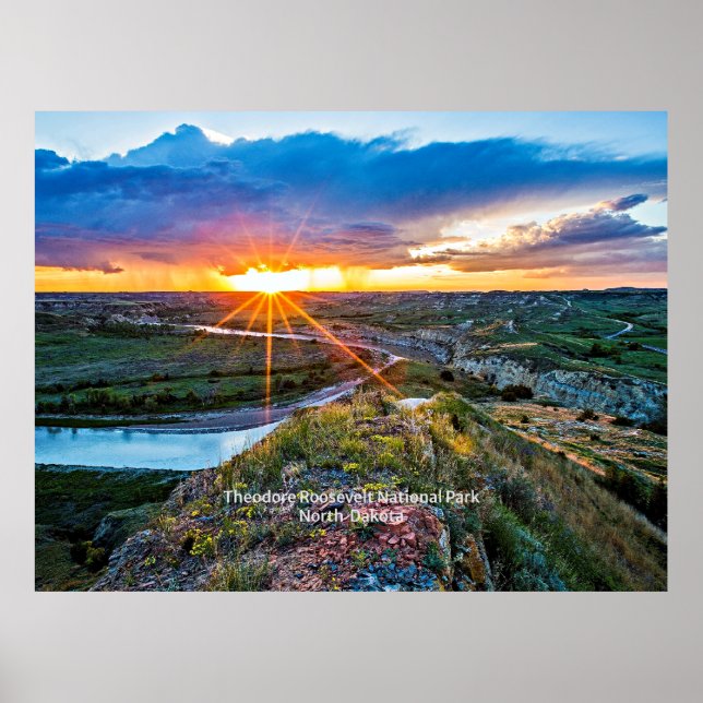 Affiche Le parc Theodore Roosevelt du Dakota du Nord (Devant)