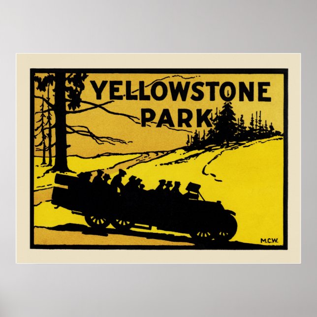 Affiche Le parc Yellowstone (Devant)