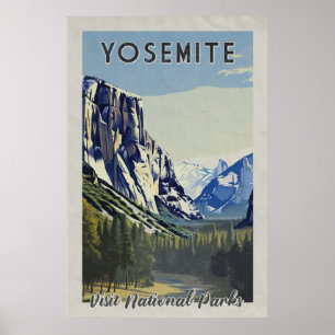 Affiche Le parc Yosemite