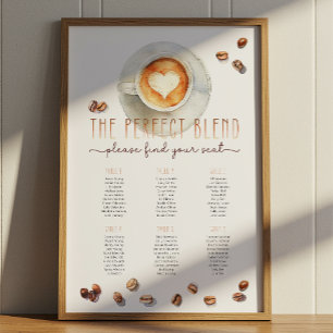 Affiche Le parfait mélange café-thème de siège poteau