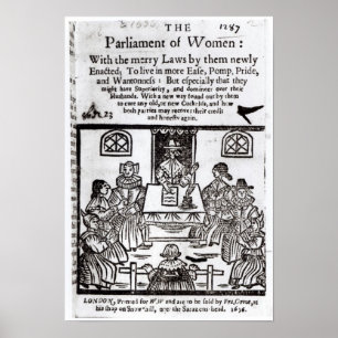 Affiche Le Parlement des femmes, 1656
