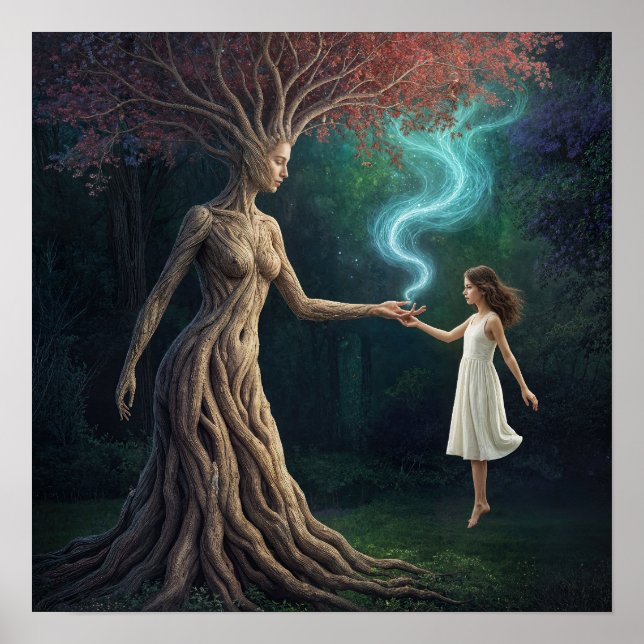 Affiche « Le passage boisé d'Eirene » – Une réalité surréa (Devant)
