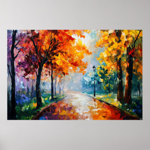 Affiche Le passage d'or de l'automne