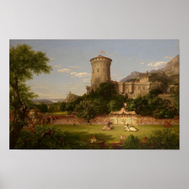 Affiche Le passé (1838) — Thomas Cole (Devant)