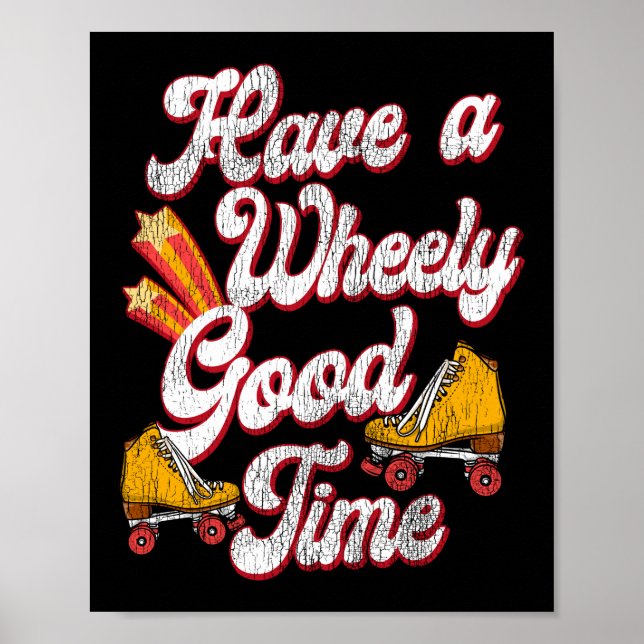 Affiche Le Patinage À Roulettes Ont Un Bon Moment 1970S Re (Devant)