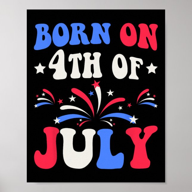 Affiche Le Patriotique d'anniversaire 4 juillet (Devant)