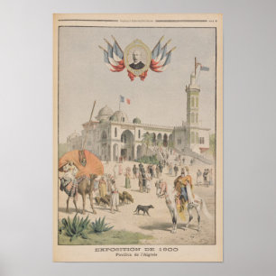 Affiche Le Pavillon algérien à l'exposition universelle