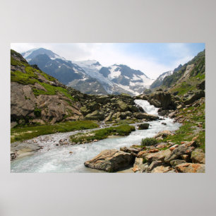 Affiche Le paysage de la rivière des Montagnes