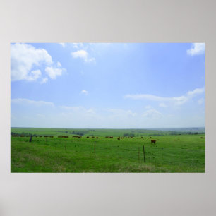 Affiche Le paysage du Kansas