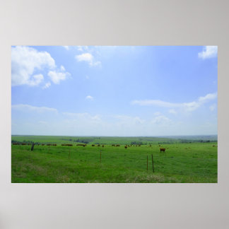 Affiche Le paysage du Kansas