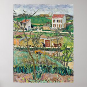 Affiche Le paysage pluvieux de Bonnard