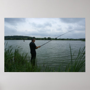 Affiche Le pêcheur le soir
