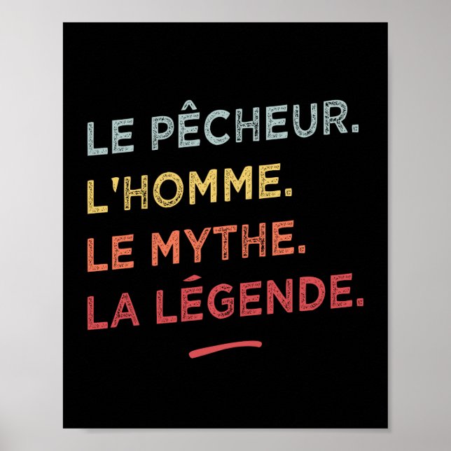 Affiche Le pêcheur l'homme le mythe la légende (Devant)
