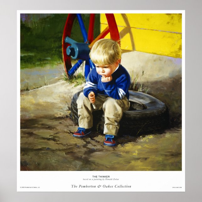 Affiche Le penseur (Devant)