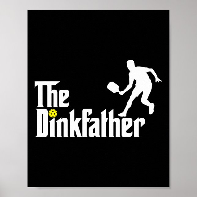 Affiche Le Père Dink Pickleball Papa Funny Pickleball (Devant)