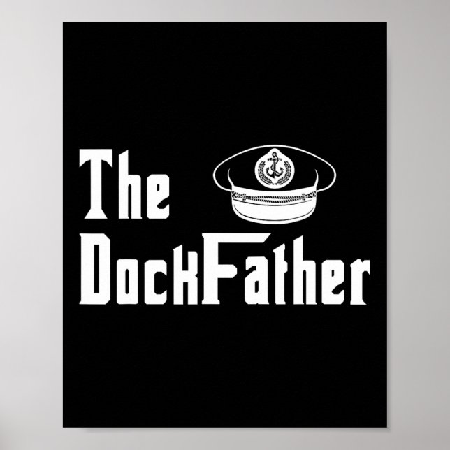 Affiche Le père Dock capitaine du bateau papa drôle de pèr (Devant)