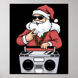 Affiche Le Père Noël de Hip Hop