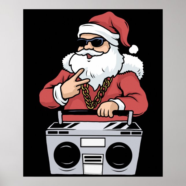 Affiche Le Père Noël de Hip Hop (Devant)