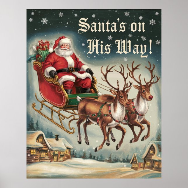 Affiche Le Père Noël est en route ! (Devant)