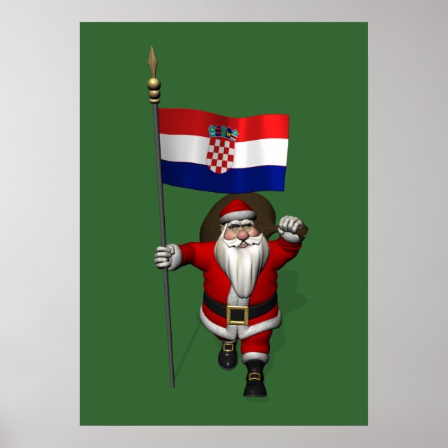 Affiche Le Père Noël visite la Croatie (Devant)