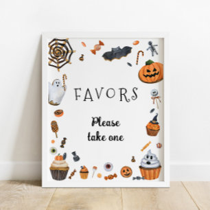 Affiche Le petit Baby shower d'Halloween de Boo Faveurs
