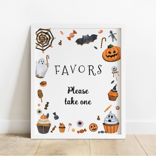 Affiche Le petit Baby shower d'Halloween de Boo Faveurs (Créateur téléchargé)