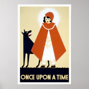 Affiche Le Petit Chaperon Rouge, 1936. Art Vintage