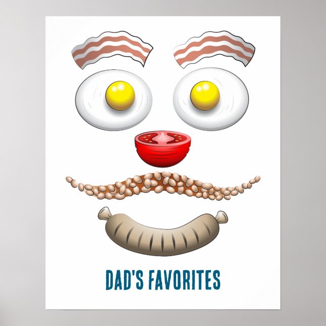 AFFICHE LE PETIT-DÉJEUNER PRÉFÉRÉ DE PAPA (Devant)